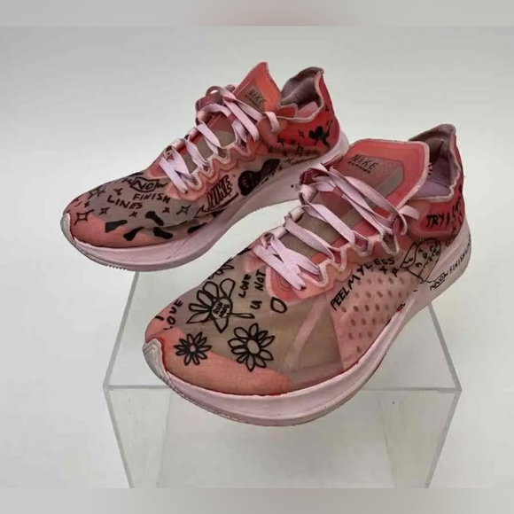 Nike Nathan Bell & Zoom Fly Sp Pink Running Sneakers Tennis Shoes - Women Size 9 - Picture 2 of 9